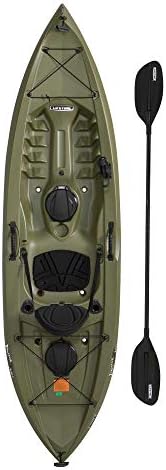 90818 Lifetime Tamarack Angler 100 Fishing Kayak with Paddles
