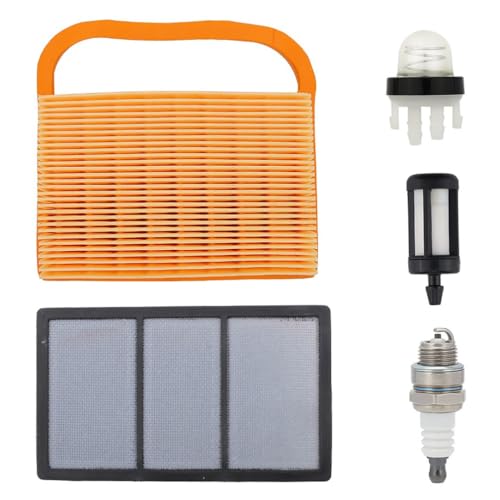 Lushview TS420 TS410 Air Filter for STHIL 420 Concrete Saw Parts TS500I TS410Z TS420Z Cut Off Saw Replace 4238 140 4401 4238-141-0300-B with Primer Bulb Fuel Filter