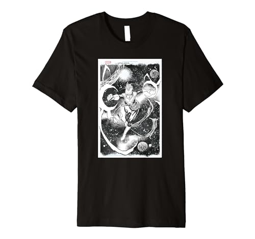 T-shirt Captain Marvel Sketch pour homme fan de comics Marvel