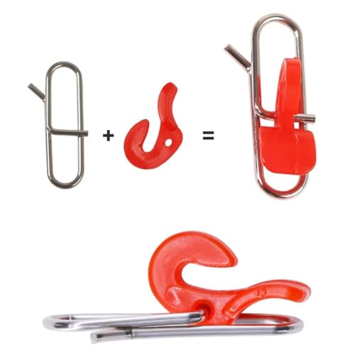 Set de 20 clips de cebo para pesca de mar en 3 colores miniatura 2