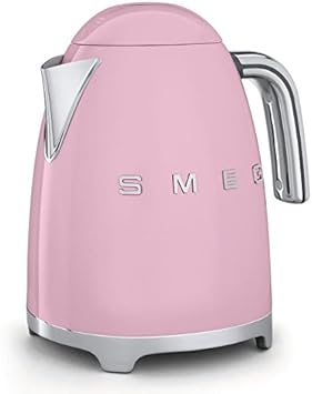 Smeg KLF01PKUS 50's Retro Style Aesthetic Electric Kettle, Pink