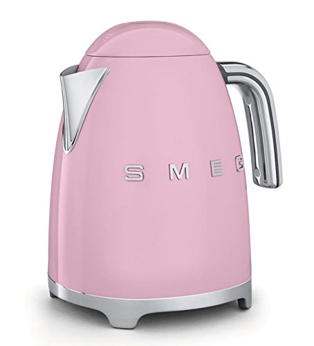 Smeg KLF01PKUS 50's Retro Style Aesthetic Electric Kettle, Pink