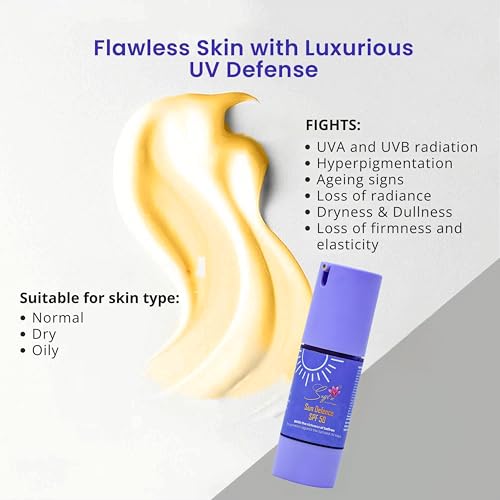 Image of Tinted SPF50 PA+++ Mineral Sunscreen | Zinc & Titanium Oxide| 4% Saffron extract & 1% Hyaluronic acid | For All Skin Type | Lightweight | No White Cast | Broad Spectrum | Travel pack 30 ml