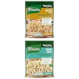 Discover Delicious Knorr Pasta Sides Bundle: Butter Fettuccine & Creamy Garlic - Quick, Flavorful Pasta Dishes with No Artificial Flavors or Preservatives, 4.3 oz 2ct Each