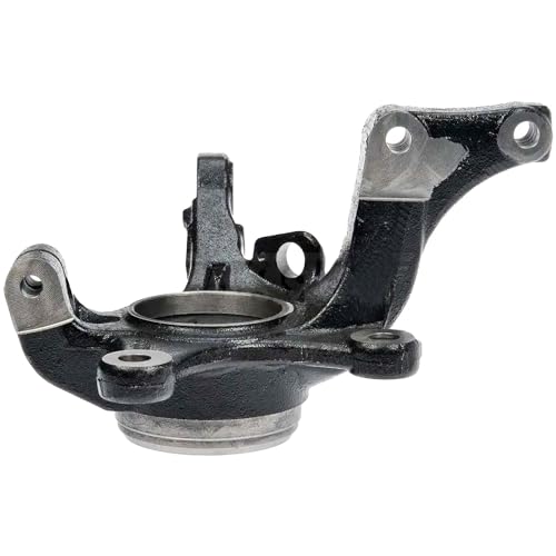 Image of Detroit Axle - Front Left Steering Knuckle for Ford 2005-2012 Escape, 2005-2011 Mazda Tribute Mercury Mariner, 2006 2007 2008 2009 2010 Driver Side Steering Knuckle Assembly Replacement
