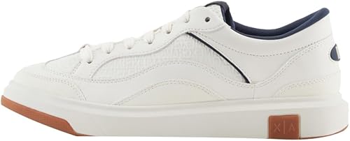 Armani Exchange Zapatillas Venice Debossed Logo, Chunky para Hombre, Off White N