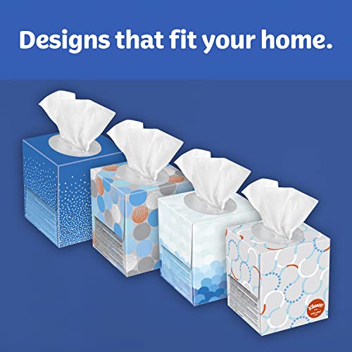 Image of Kleenex Anti-Viral Facial Tissues, 18 Cube Boxes, 60 Tissues per Box (1080 Total Tissues)