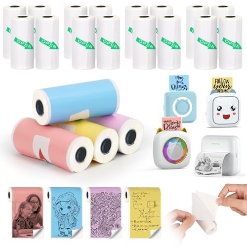 Papier autocollant pour imprimante thermique de poche, idéal pour vos carnets créatifs