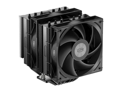 Image of PCCOOLER CPS RT Series CPU Cooler, RT620 CPU Air Cooler Dual Tower CPU Fan 6 HeatPipe CPU Cooling System with Three Modes PWM Silent Fans, for Intel LGA 115X /1200 /1700,AMD AM4 /AM5 Black