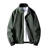 cazadora bomber hombre springfield 【Característica】：Hombre chaqueta ligeras estilo bombardero.Chaqueta de béisbol clásica masculina con puños de punto de costilla, dobladillos y cuello cómodamente ajustados, estilo de moda de cuello de pie, chaqueta de manga larga con cierre de cremallera simple y cómodo.