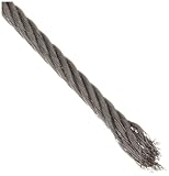 Small Parts Stainless Steel 302/304 Wire Rope, 7x19 Strand Core, 1/16