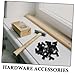 NAMOARLY Sturdy Abs Material Snap Connectors 12 Pairs for Woodworking Cabinet Clips Reusable Drawer Front Clips Push Fitting Furniture Supply