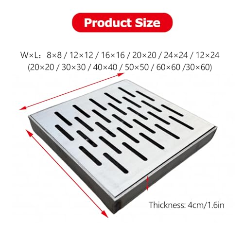 Plaque de drainage rectangulaire en acier inoxydable haute qualité - 3