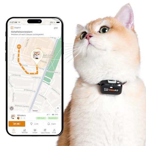 Pawfit Lite für Katzen 4G GPS-Tracker | Ultrakompakt