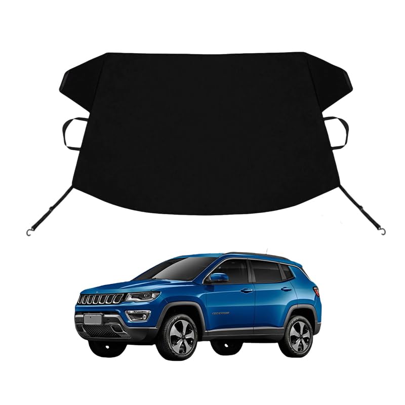 Image of Compass Custom Windshield Cover for Ice and Snow for JE-EP Compass Windshield Snow Cover 600D Shade Blocks Winter Frost Hail Protector Car Accessories