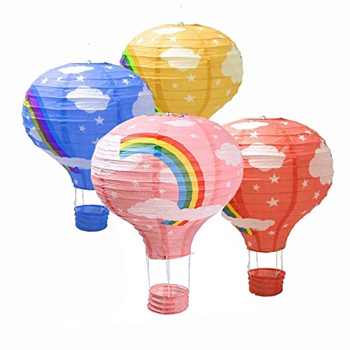 4Pcs Parachute Lanterns (Multi color)