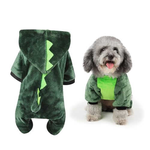 Disfraz para perros Dinosaurio coral fleece talla L