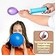 2er Pack Luftballonpumpe Hand, Luftpumpe Luftballons, Luftballon Pumpe, Luftpumpe für Ballons, Ballonpumpe für Hochzeit Party mit 2 Geknoteten Ösen und 2 Rollen Klebepunkten, Zufällige Farbe