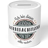 JUNIWORDS Spardose Sparbüchse, Ich Bin Dieser legendäre Werbefachmann, von dem alle reden (5074540)