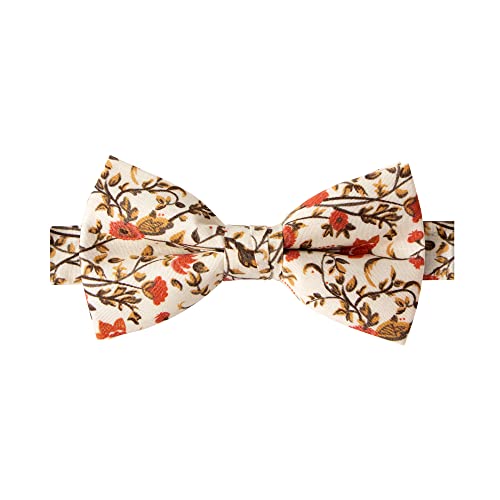 Spring Notion Boy's Cotton Floral Print Pre-tied Bow Ties