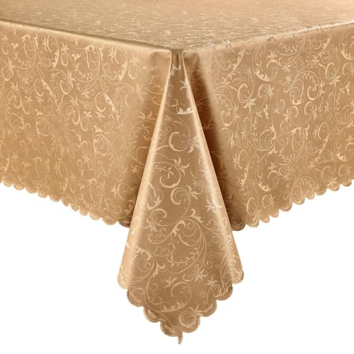 Image of Smiry Rectangle Waterproof Heavy Duty Vinyl Tablecloths, 60 x 84 Inch