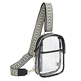 [BOBOGOJP] 透明バッグ ショルダーバッグ メンズ レディース 小さめ クリア ビニール 斜めがけ 推し活 セキュリティチェック対応 ストラップ調節可能 化粧ポーチ スタジアム/スポーツ/ビーチ/コンサート PVC 防水 手提げ 仕事