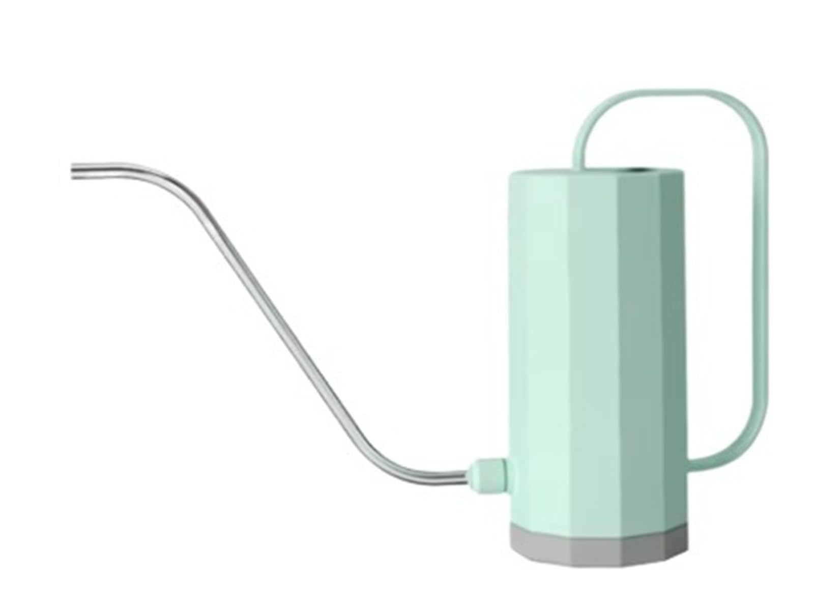 Watering Can 1000ml Flower Spray Pot Stainless Steel Curved Mouth Watering Can Household Removable Nozzle Multi-function