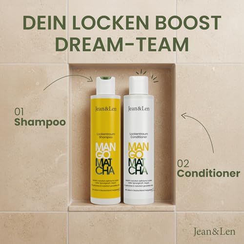 Jean & Len Lockentraum Shampoo Mango & Matcha, vegan, 300ml