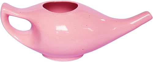 Miniatura 3 de Neti Pot de cerámica artesanal prémium con 10 sobres de sal de Neti, apto para lavavajillas, 7.6 fl oz (7.6 onzas líquidas) de capacidad para