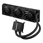 ASUS ProArt LC 360 all-in-one AIO CPU liquid cooler AMD AM4 AM5 & Intel LGA 1700, 1200, 115X support, with illuminated system status meter and three matte black Alphacool Apex Stealth Metal Power fans - Image 6