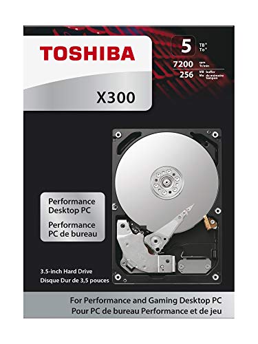 Image of Toshiba X300 5TB 7200RPM 128MB 3.5 inch SATA HDD (HDWE150EZSTA)