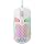 DC G40U Wired Gaming Mouse, RGB Honeycomb Ergonomic Design, 4 DPI Levels (1200/2400/4800/7200), Optical Sensor, Plug and Play, Compatible with PC, Mac, Tablet (White)