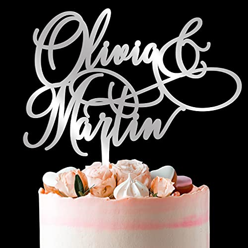 Personalized Wedding Cake Toppers w/Names, Wedding Cake Toppers Bride and