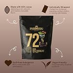 Parmida 72% Cocoa Mini Dark Chocolate Bars - Individually Wrapped Premium Dark Chocolate - Vegan, Dairy-Free with Rich Authentic Flavor - Ideal for Gifting, Snacking & Parties | 2 Pack