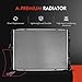 A-Premium Engine Coolant Radiator Compatible with BMW Models - 128i 2008-2013, 325i 2006, 328i 2007-2013, 328i xDrive 2009-2013, 328xi 2007-2008, 330Ci, 330i, 330xi, M3, Z4 - Replace# 17117542199