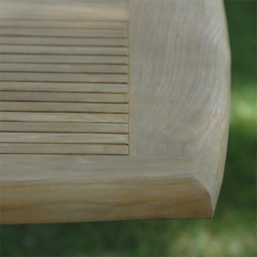 New 9Pc Grade-A Teak Outdoor Dining Set-95"X40" Extra Thick Rectangle Double Extension Table & 8 Patara Arm Chairs & Cushions