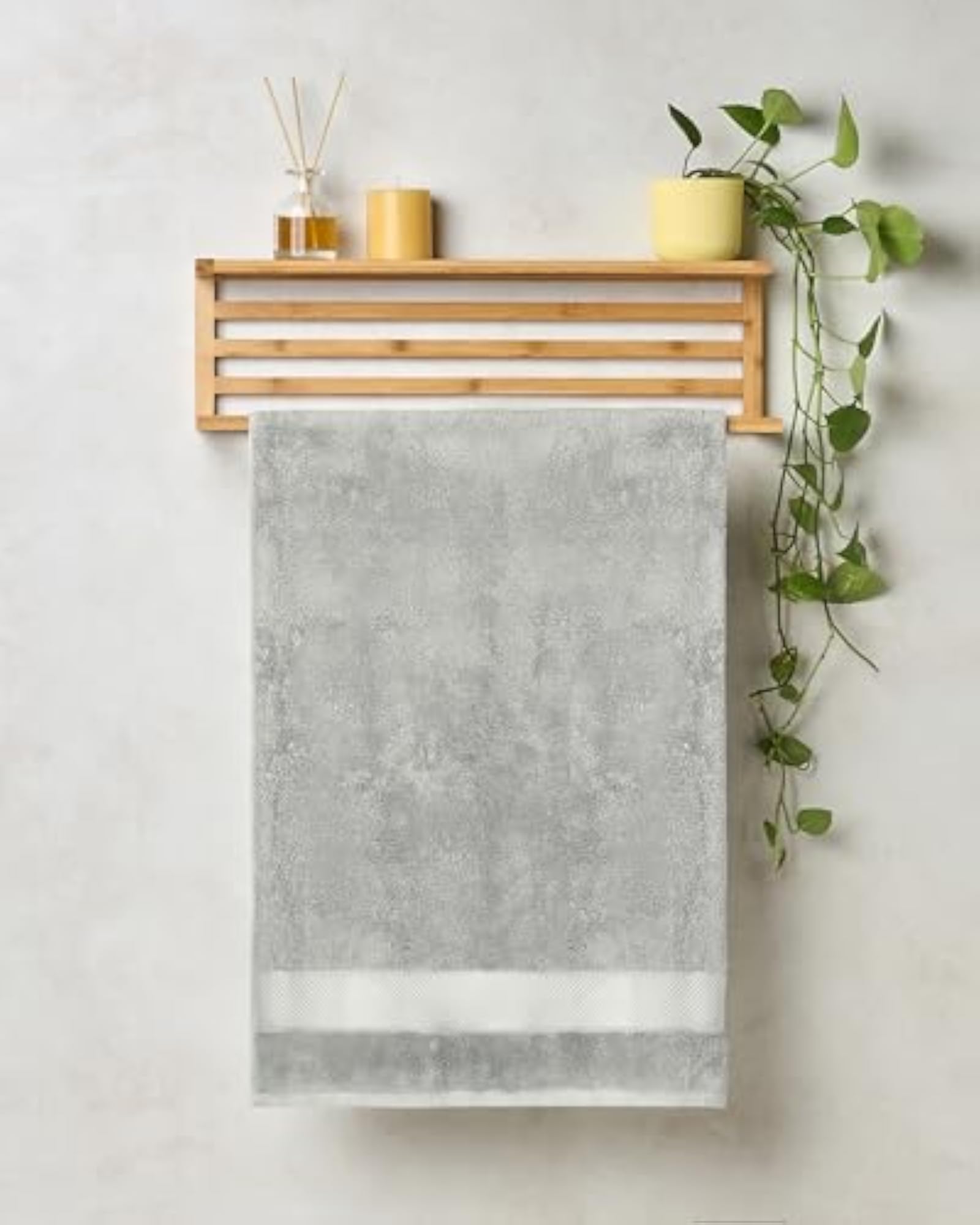 Bamboo Cotton Towel Set of 3 for Bath