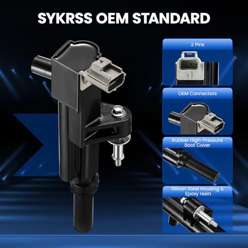 Image of Set of 3 Ignition Coil UF640 Compatible with Dodge Nitro Dakota Ram 1500 Durango Compatible with Jeep Liberty Commander Grand Cherokee Ram 1500 Dakota 3.7L V6 Replace C1652 5C1709 GN10457