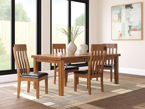 Image of Signature Design by Ashley Ralene Wood Dining Chairs Set of 2, Brown