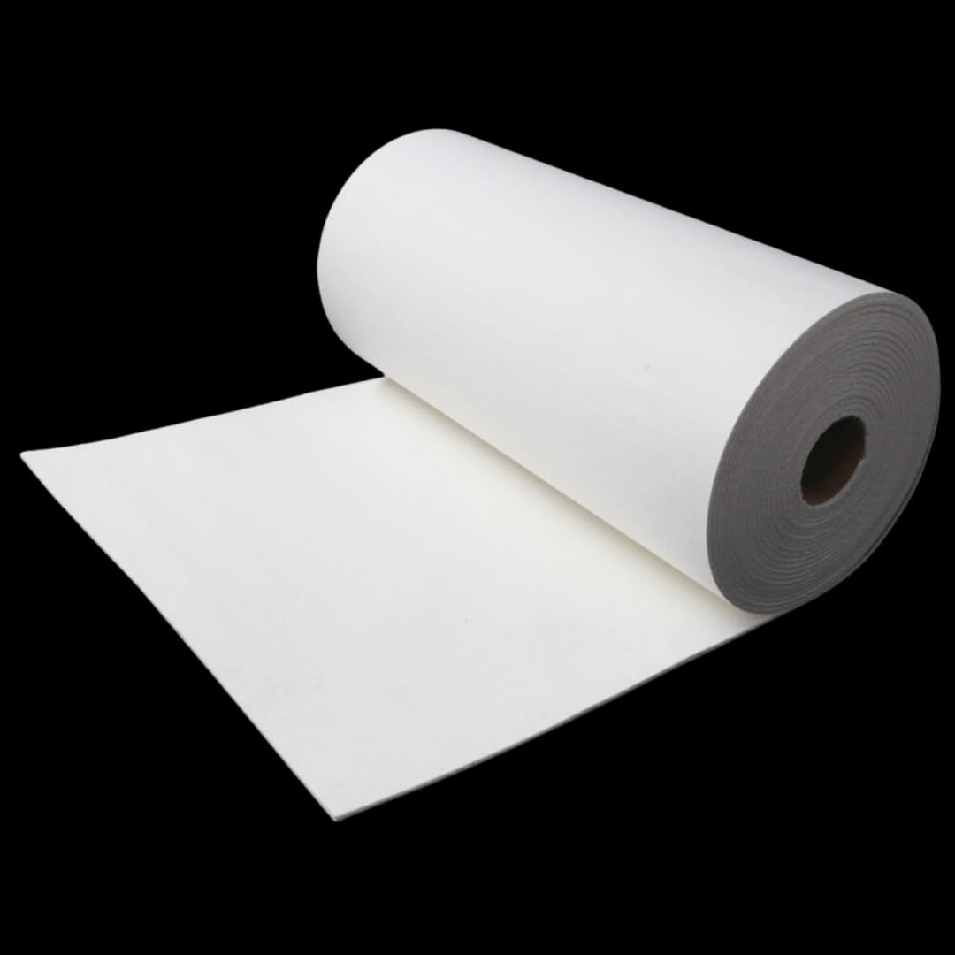 Sgkjphw One Color High-Temperature Resistant Aluminum Silicate Ceramic Fiber Paper - Fireproof Insulation Sealing Gasket(4Mm*0.61M*15M)