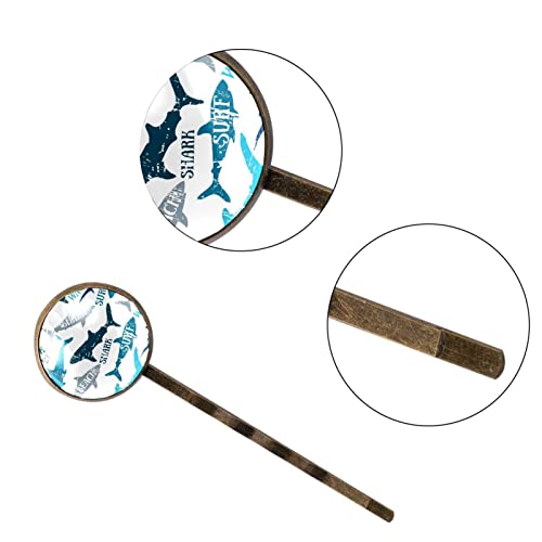 Barrettes requin pour des coiffures d'été tendance (lot de 4 épingles) - 3