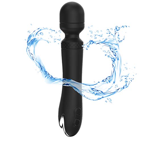 Magic Super Powerful Wand Cordless Massager Kit Therapeutic Powerful Massager Personal Massager Body Back (Black)