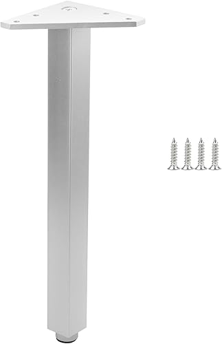 Miniatura 3 de Geesatis Patas de gabinete de 12 pulgadas de altura para sofá, patas ajustables para mesa, patas de sofá, paquete de 4, cromo pulido