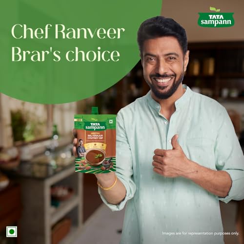 Image of Tata Sampann Meethi Imli Khajur Chutney Dip, Made with Tamarind & Dates, Sweet & Tangy Flavour, Ready to eat, Pairs Well with Chaats & Snacks, Quality Ingredients, Hygienically Prepared, 200 g