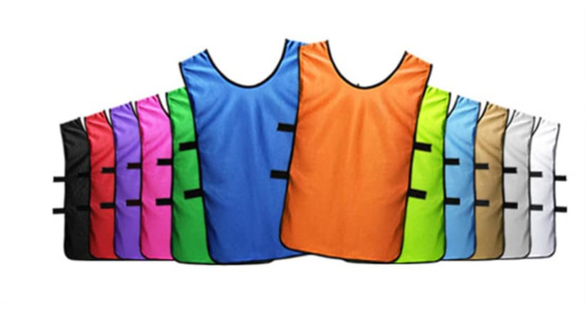 MILLUR 6 Pack Scrimmage Vests Pinnies Team Practice Jersey Nylon Mesh Jerseys Soccer Pennies for Basketball Football Volleyball - Image 3