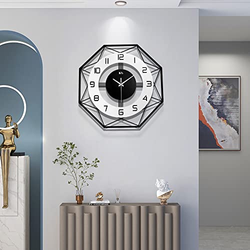 Lrfzhicg Modern Wall Clock for Bedroom Big Silent Large Decorative