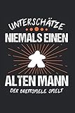  Unterschätze Niemals Einen Alten Mann Der Brettspiele Spielt: Brettspiel & Board Game Notizbuch 6\'x9\' Spielfigur Geschenk für Board Games & Nerd