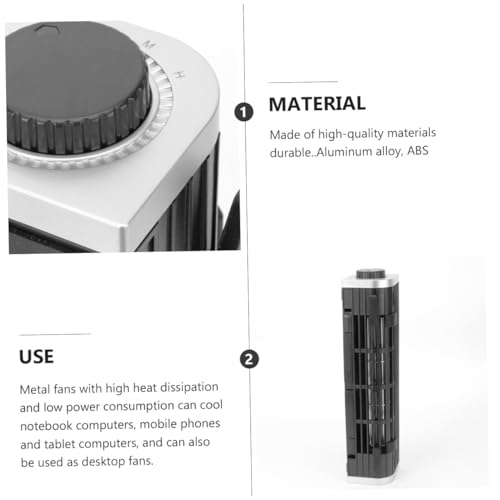 COHEALI enfriador USB portátil para laptop con ventilador ajustable y soporte miniatura 7
