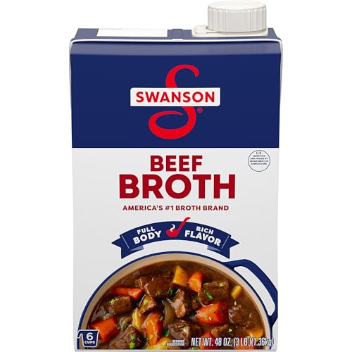 SWANSON S Beef Broth, 48 oz Carton