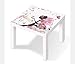 Möbelaufkleber für Ikea Lack Tisch 55x55cm Kinderzimmer Mädchen Fee Prinzessin Kat2 Schmetterlinge rosa LT1 Aufkleber Klebefolie Möbelfolie Folie (Ohne Möbel) 25W2680